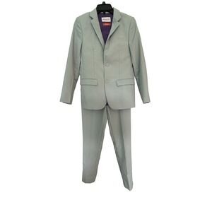 Opposuits Youth Boys Suit Jacket And Dress Pants Sz 16 Grey Formal